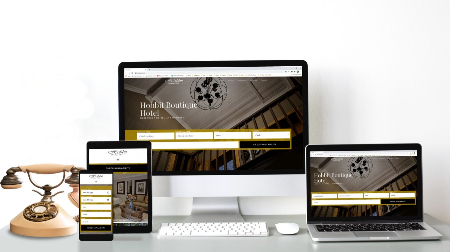 Website designs 2020 Hobbit Boutique Hotel