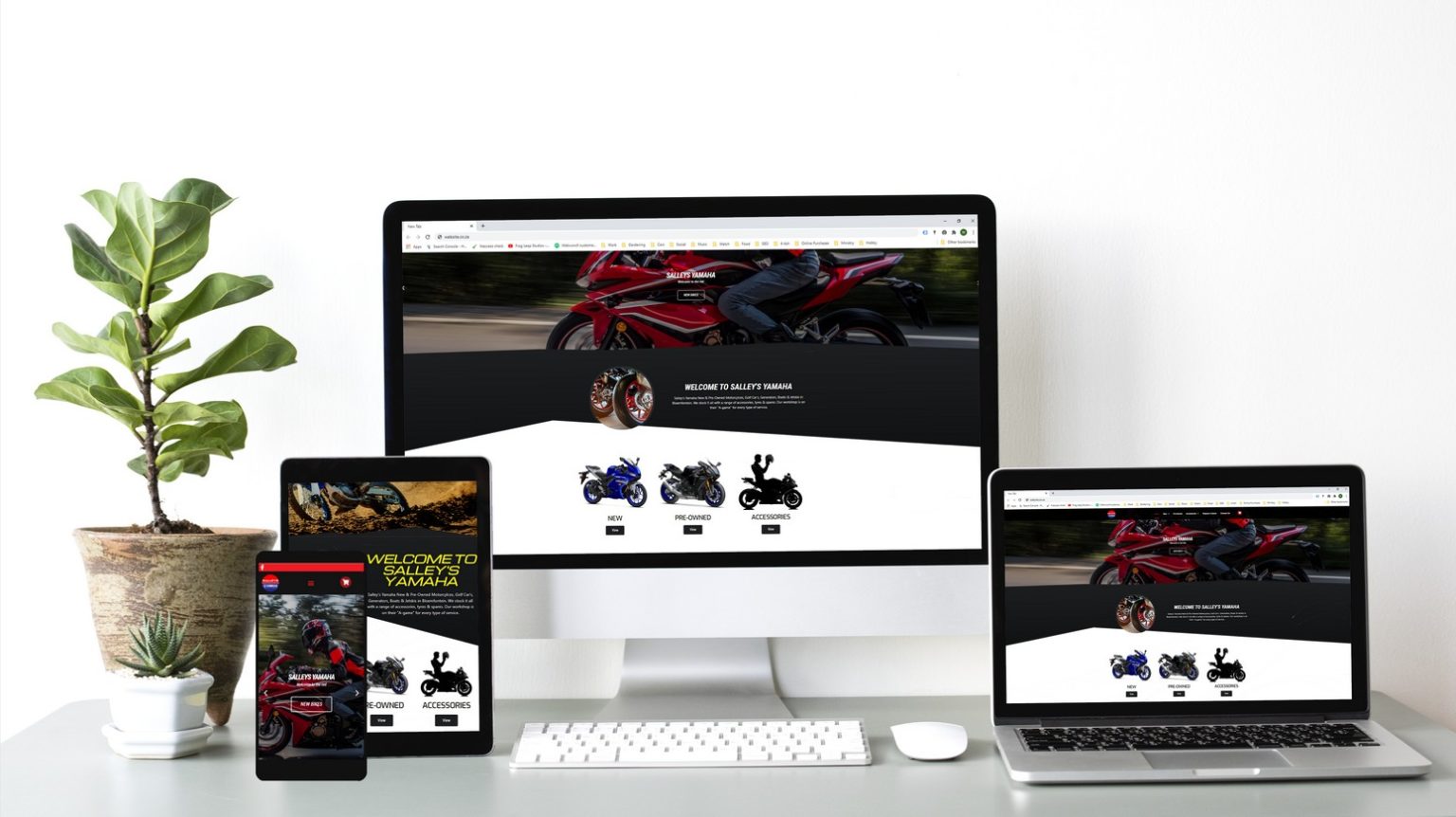 Website designs 2020 Salleys Yamaha