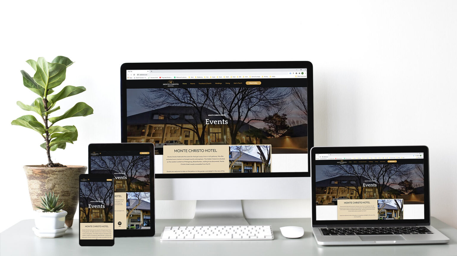 Website Design 2025 Monte Christo Hotel